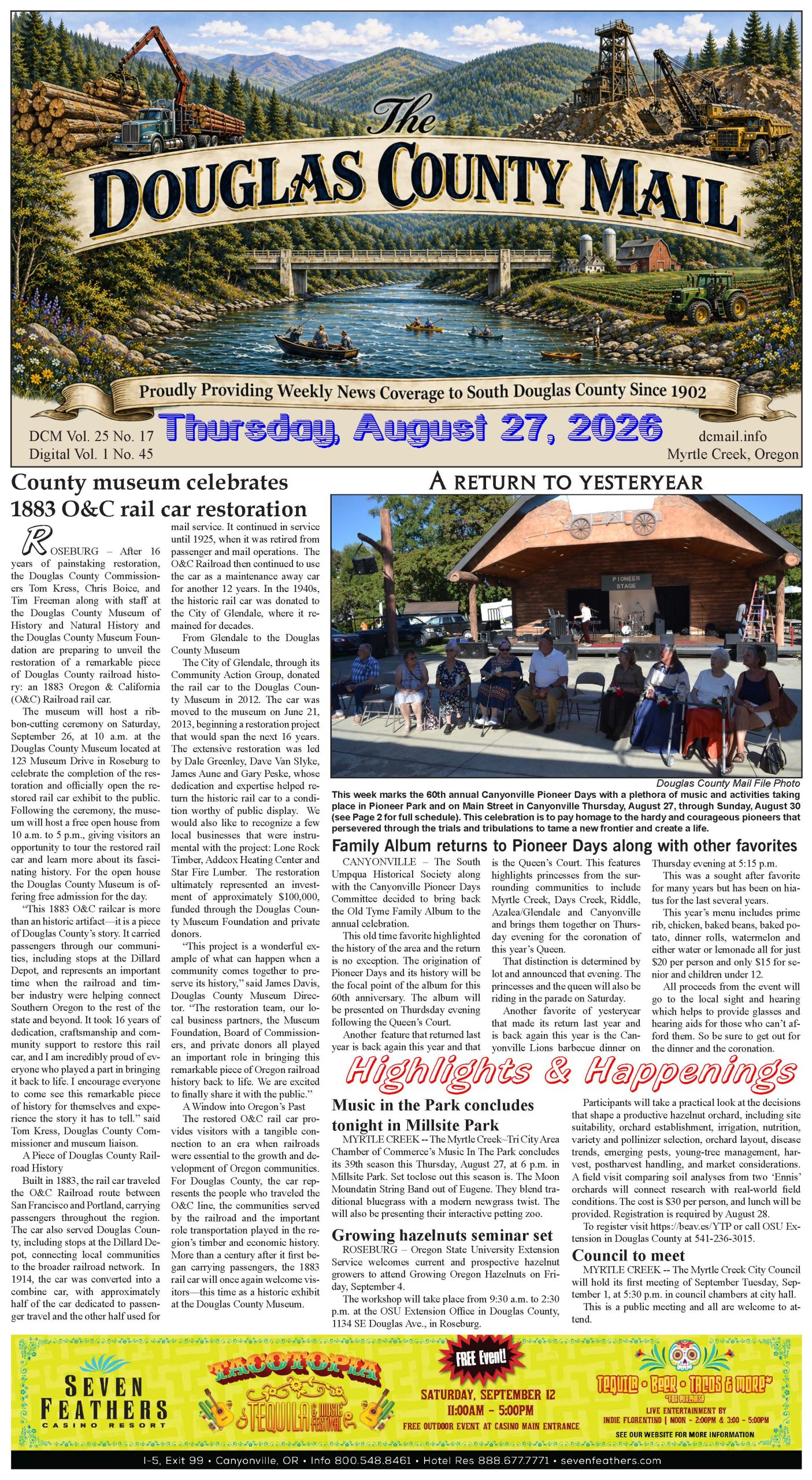 August 27 2026 DC Mail e-edition page 1